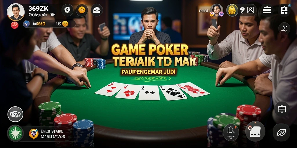 Tampilan gameplay poker yang menarik di 369ZK.