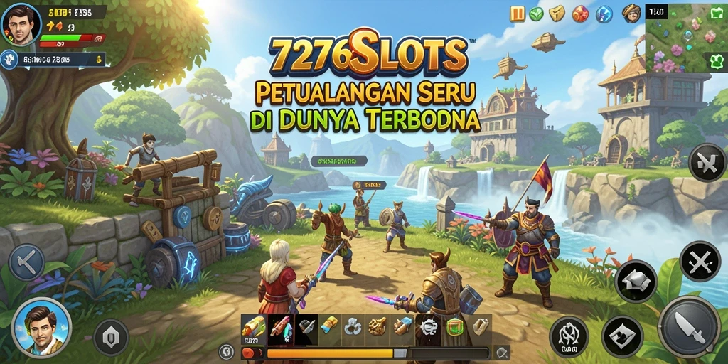 Tampilan gameplay 7276SLOTS yang penuh warna dan menantang.