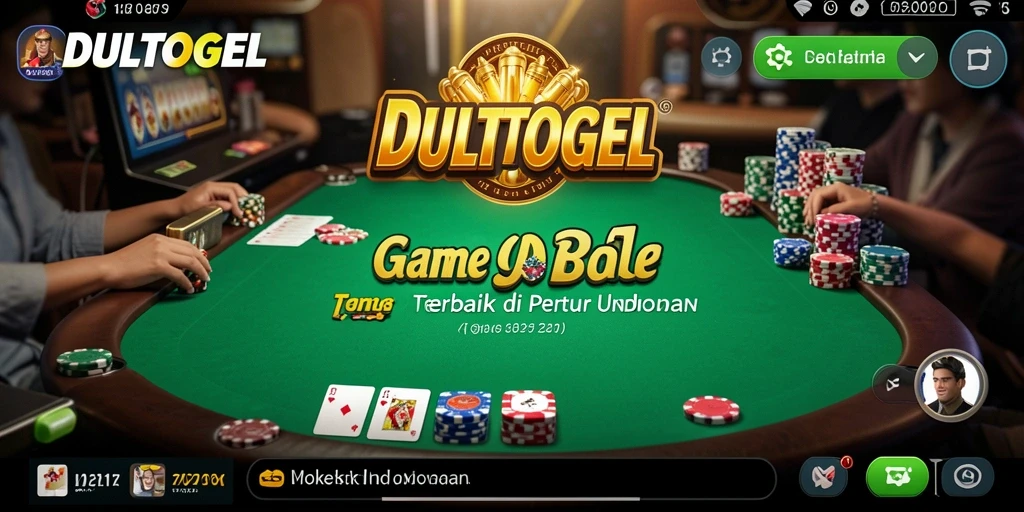 Gameplay poker seru di DULTOGEL, menantang dan penuh strategi.