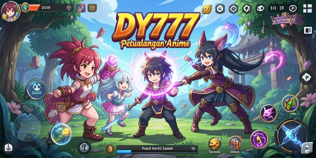 Tampilan memukau dari gameplay DY777 yang menarik untuk para penggemar Anime.