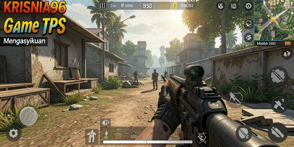 Tampilan gameplay KRISNA96 yang penuh aksi dan ketegangan.