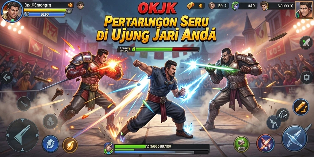 Tampilan gameplay OKJK yang mendebarkan dan intens.