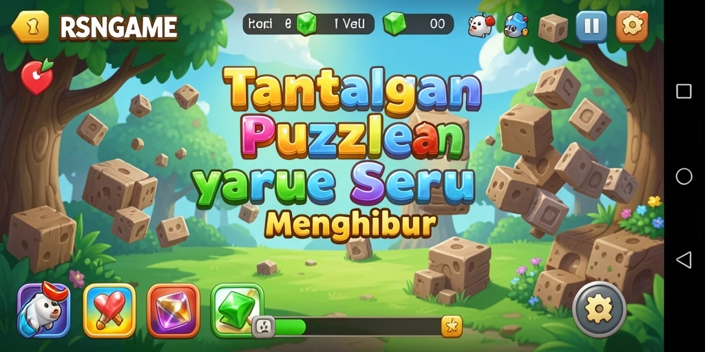 Tampilan gameplay RSNGAME dengan tantangan puzzle yang menarik.