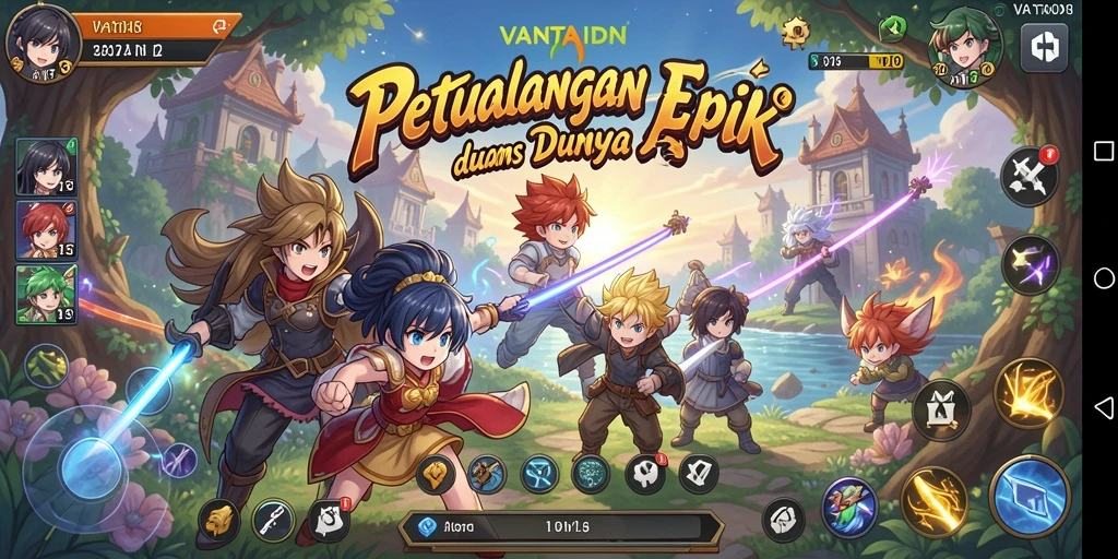 Tampilan gameplay VANTAIDN yang memukau dan penuh aksi.