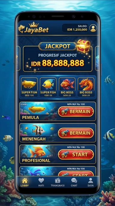 Tampilan antarmuka aplikasi jayabet yang mudah digunakan.